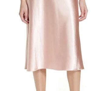 Vince bias cut satin slip skirt